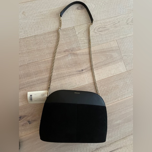 Sezane Grande Victor 2 Handles Purse. Black - Picture 7 of 16